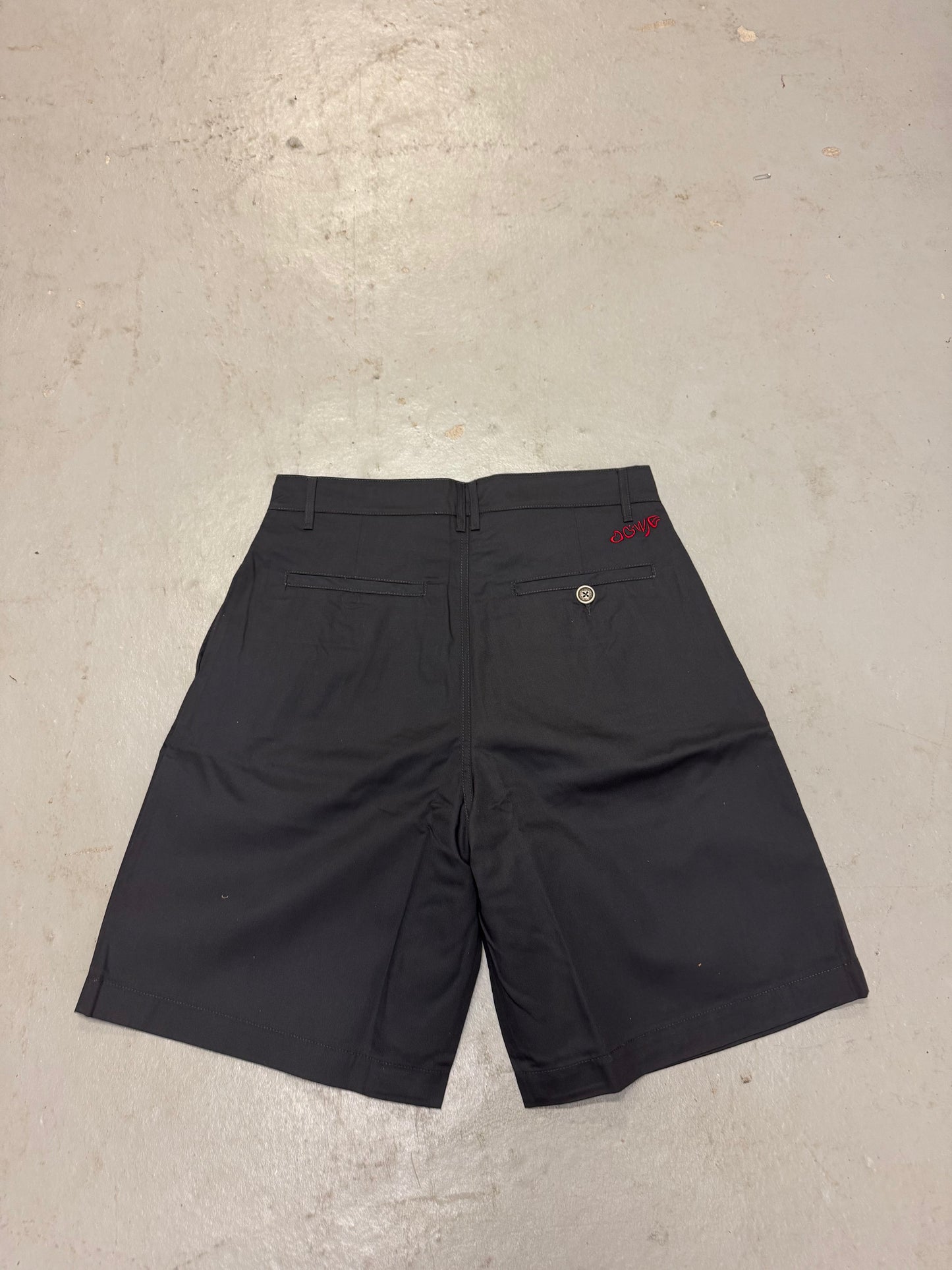 Pleated Shorts - Gray